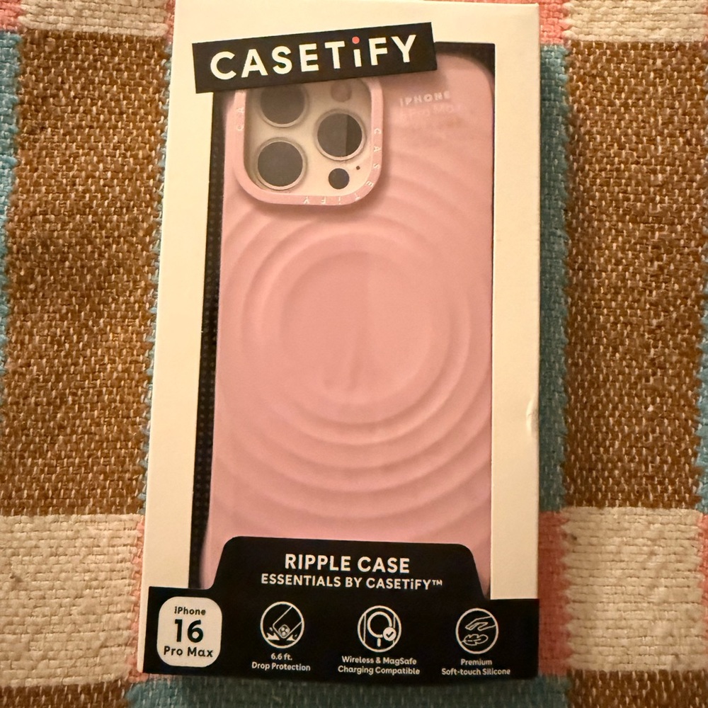 Casetify Soft Pink Ripple iPhone Case